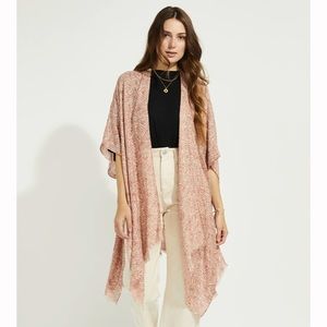 Gentle Fawn Rust Galaxy Kimono - One Size